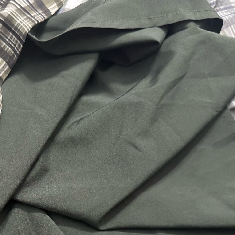 Gal Meets Glam Green Plaid Long Sleeve Shirt Dress Size 6 NWT Blogger Favorite - Picture 13 of 16